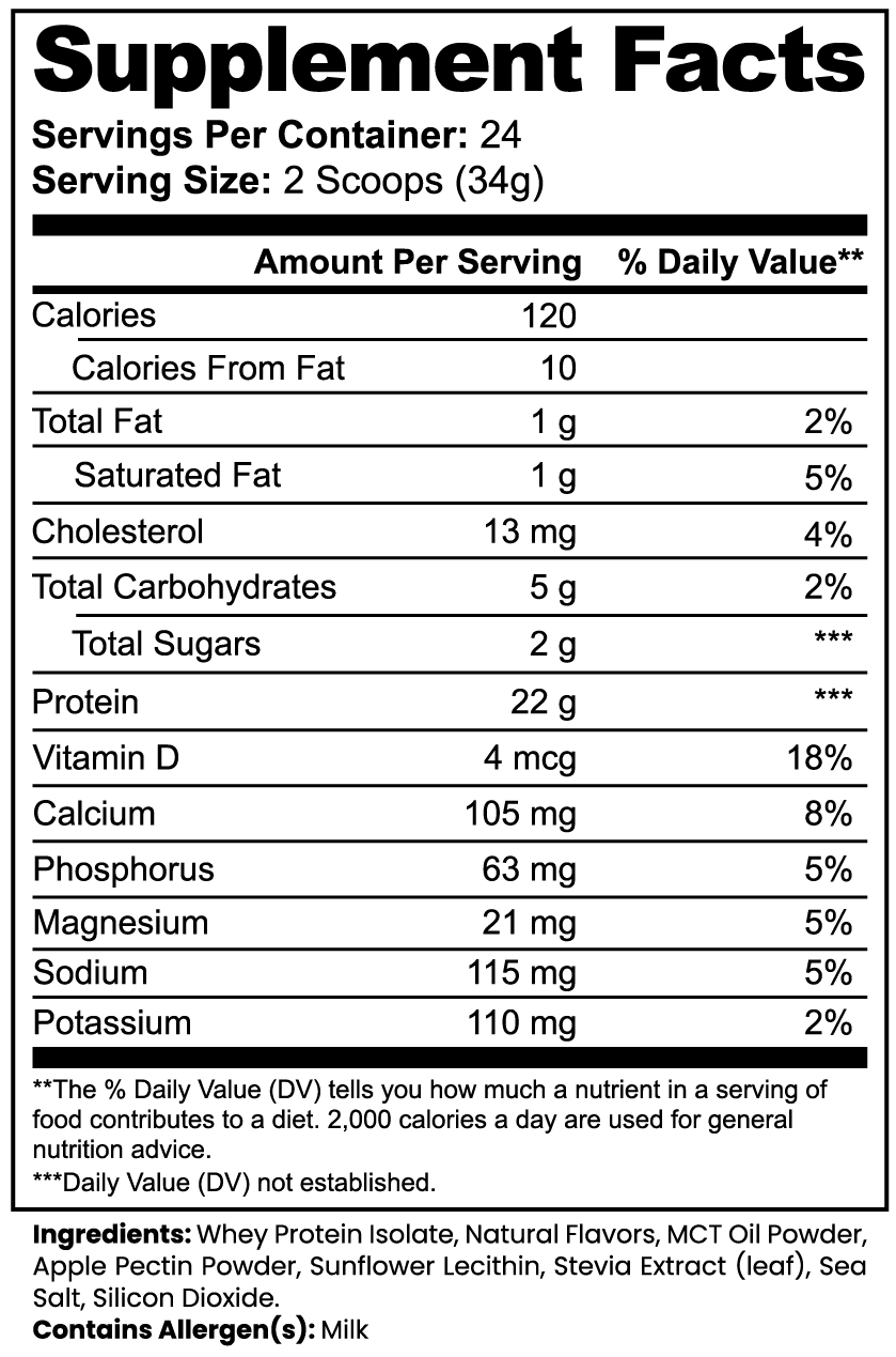 FNMR BUILD – 100% Whey Isolate Protein (Vanilla)